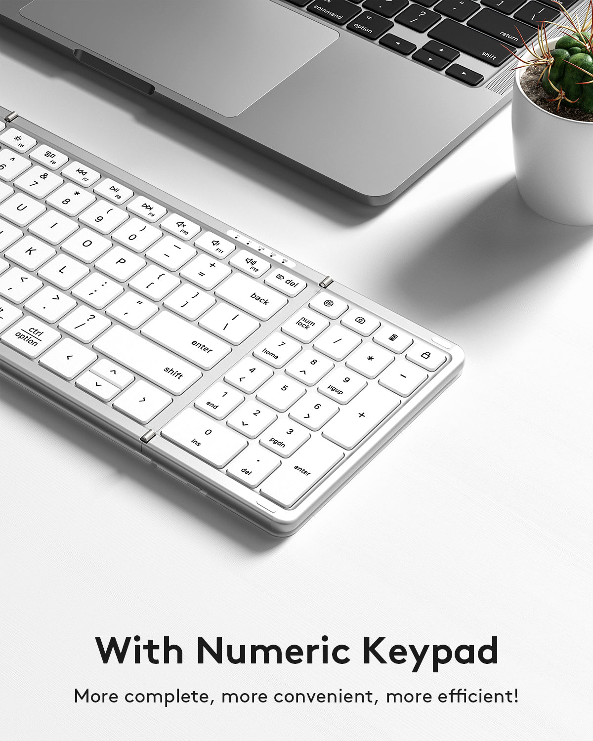 Foldable Keyboard with Numeric Keypad - KF06S