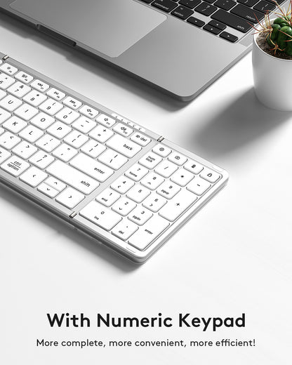 Foldable Keyboard with Numeric Keypad - KF06S
