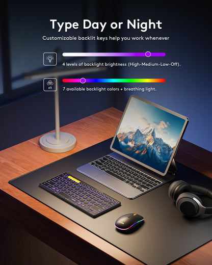 Samsers Foldable Keyboard and Mouse with Backlight - KM08X