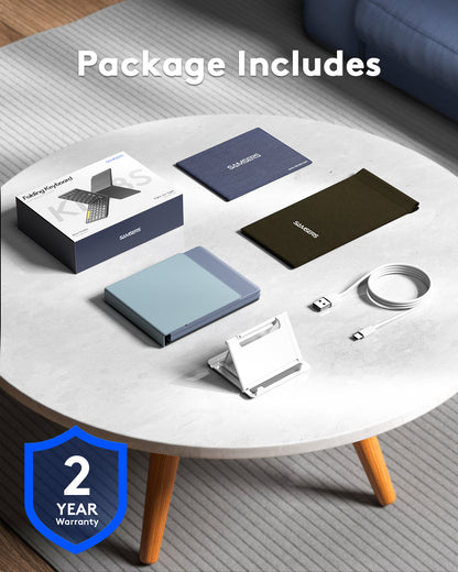 Full-Size Foldable Bluetooth Keyboard - KF08S