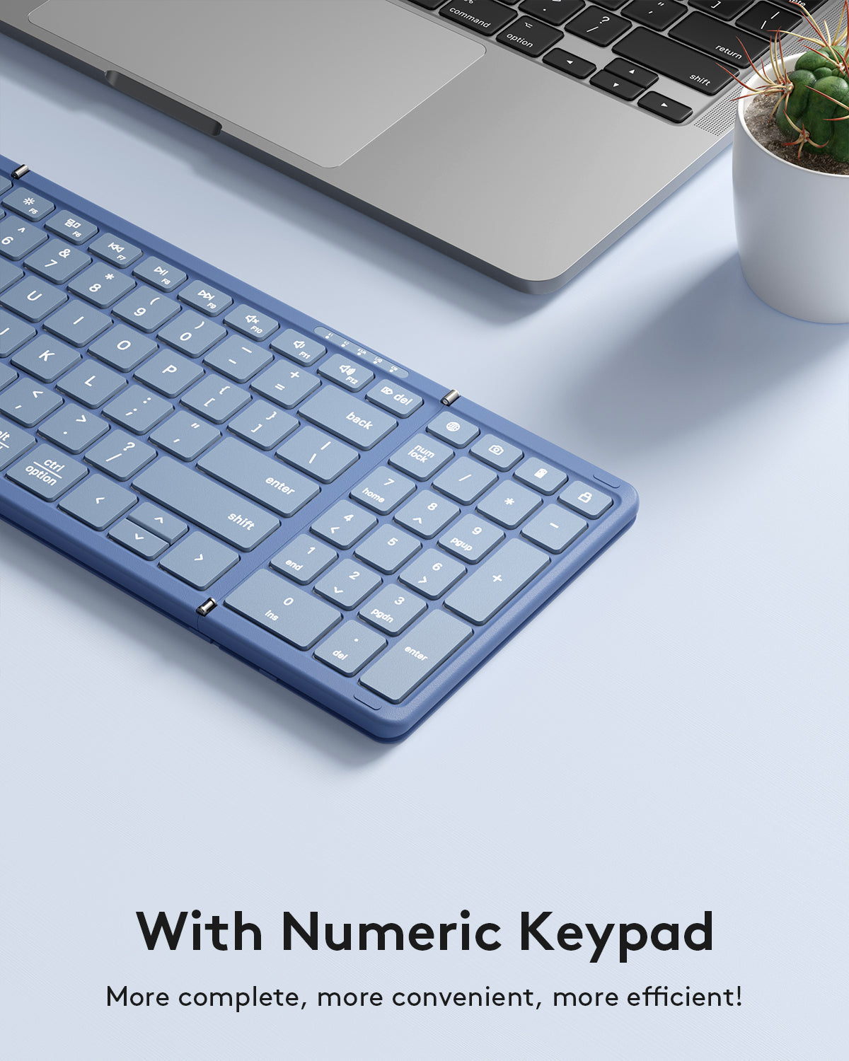 Foldable Keyboard with Numeric Keypad - KF06S
